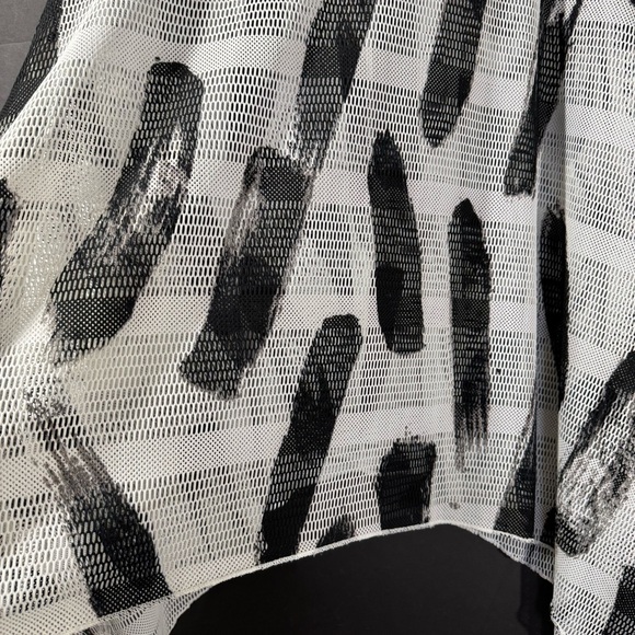 Dor Dor Couture Mesh Sheer Tunic Coverup Flowy Boho Artsy - Picture 3 of 10